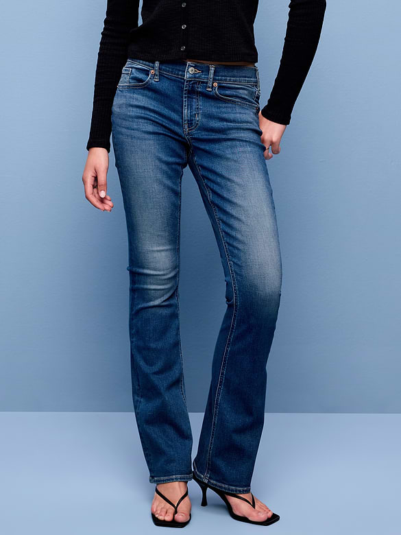 Low-Rise Boot-Cut Jeans