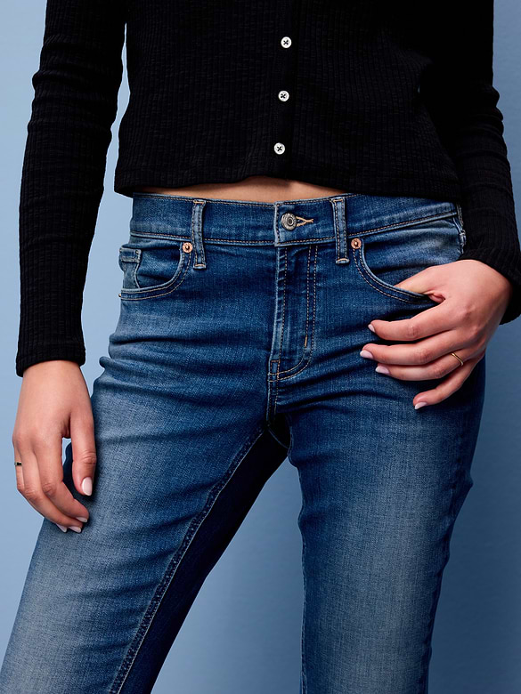 Low-Rise Boot-Cut Jeans