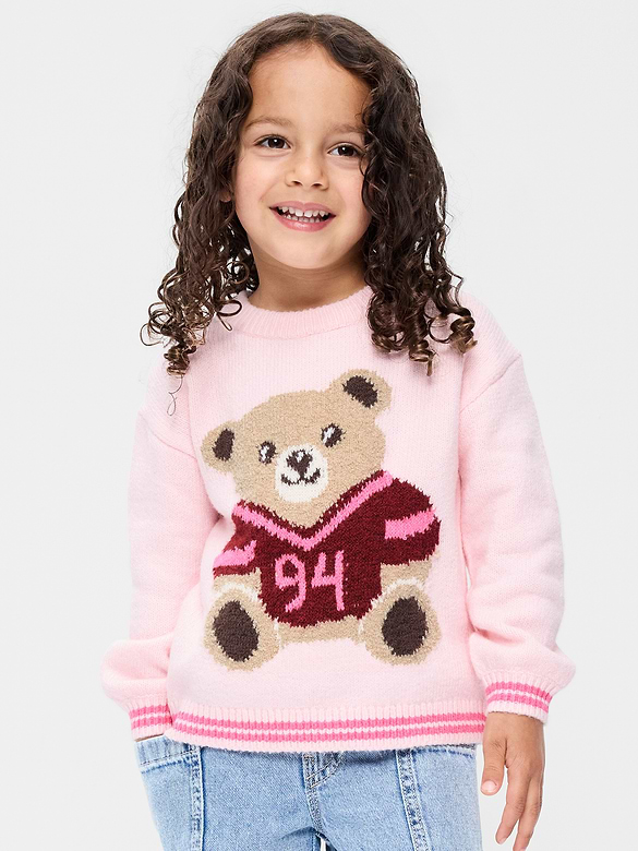 SoSoft Long-Sleeve Graphic Sweater for Toddler Girls