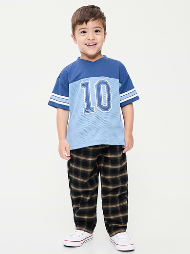 Image number 1 showing, Pull-On Barrel-Leg Pants for Toddler Boys