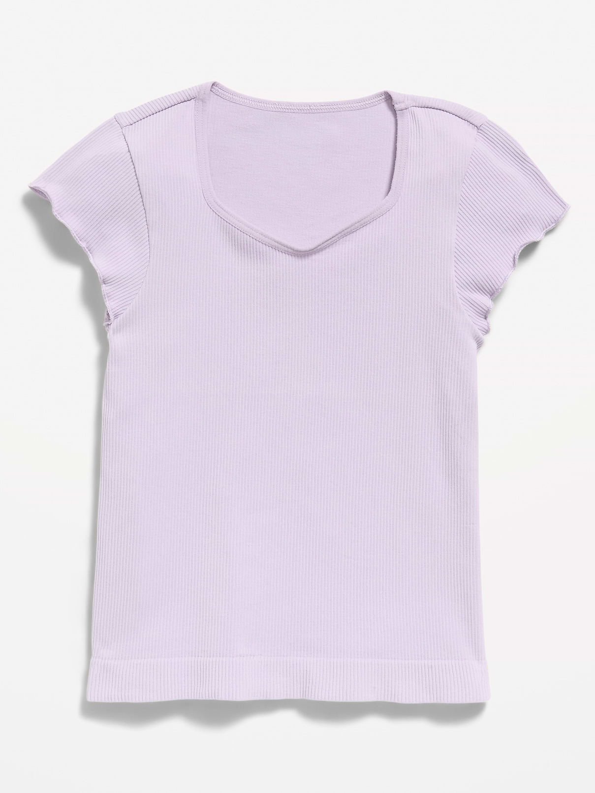 Image number 2 showing, Fitted Seamless Ribbed Performance Top for Girls