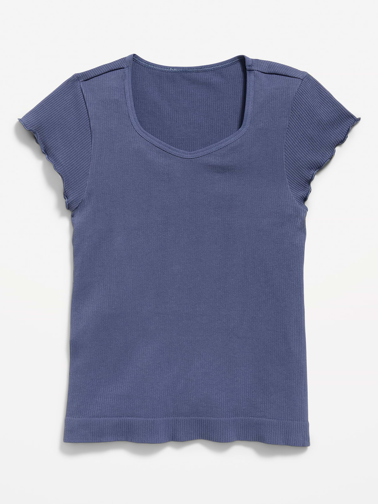 Image number 2 showing, Fitted Seamless Ribbed  Performance Top for Girls
