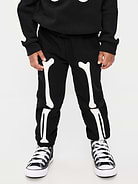 L'image numéro 2 présente Pantalon de jogging en coton ouaté à logo pour tout-petit