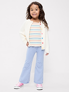 Image number 1 showing, Faux-Denim Flared Leggings for Toddler Girls