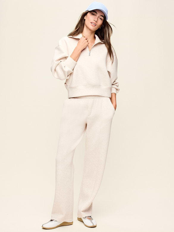 High-Waisted Bounce Fleece Trouser Sweatpants