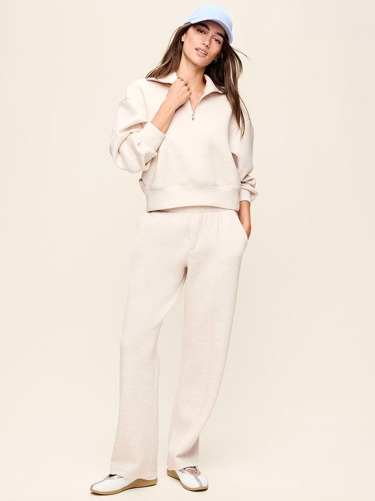 Image number 2 showing, High-Waisted Bounce Fleece Trouser Sweatpants