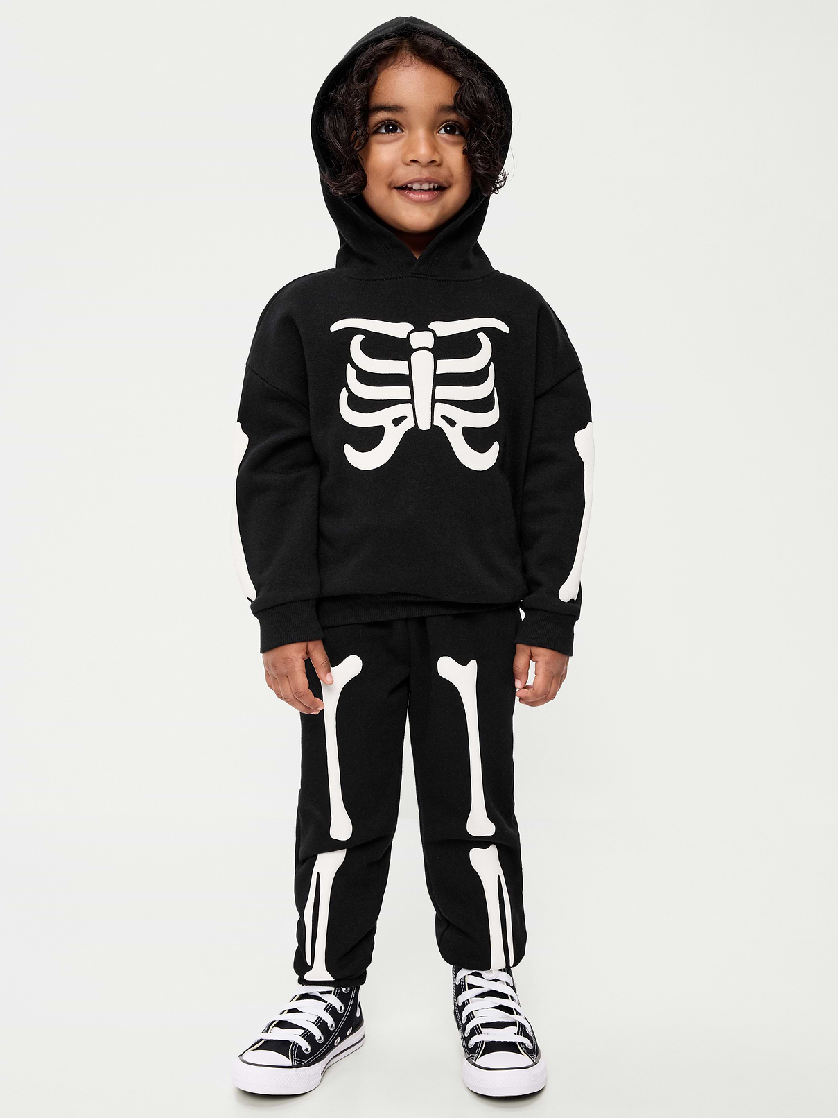 L'image numéro 1 présente Pantalon de jogging en coton ouaté à logo pour tout-petit