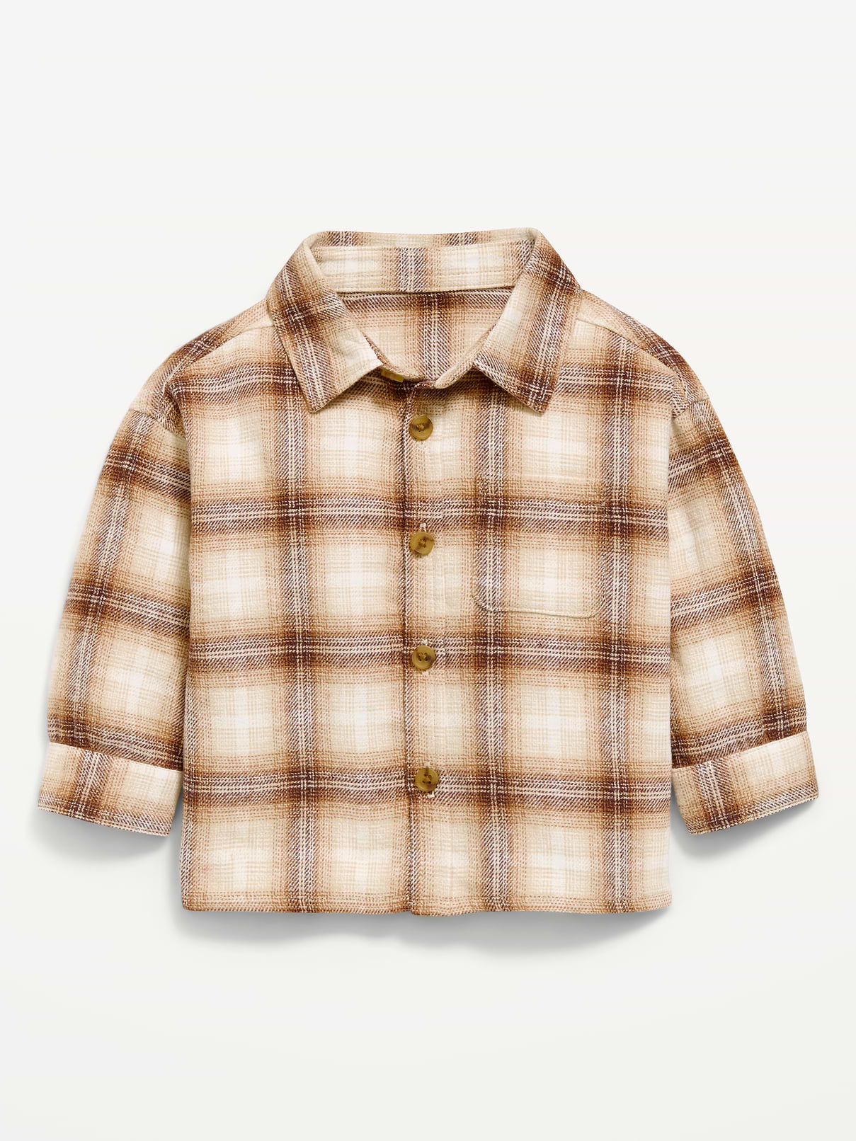 Image number 1 showing, Long-Sleeve Plaid Flannel Shirt for Baby