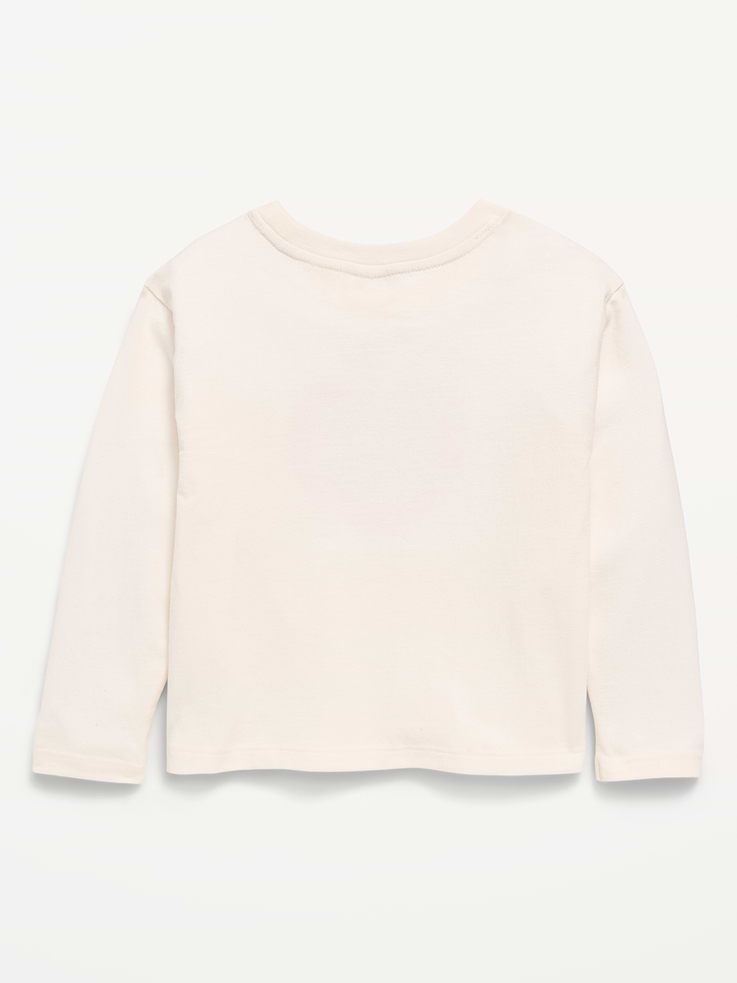 Image 3 of 3, Long-Sleeve Graphic T-Shirt for Toddler Girls