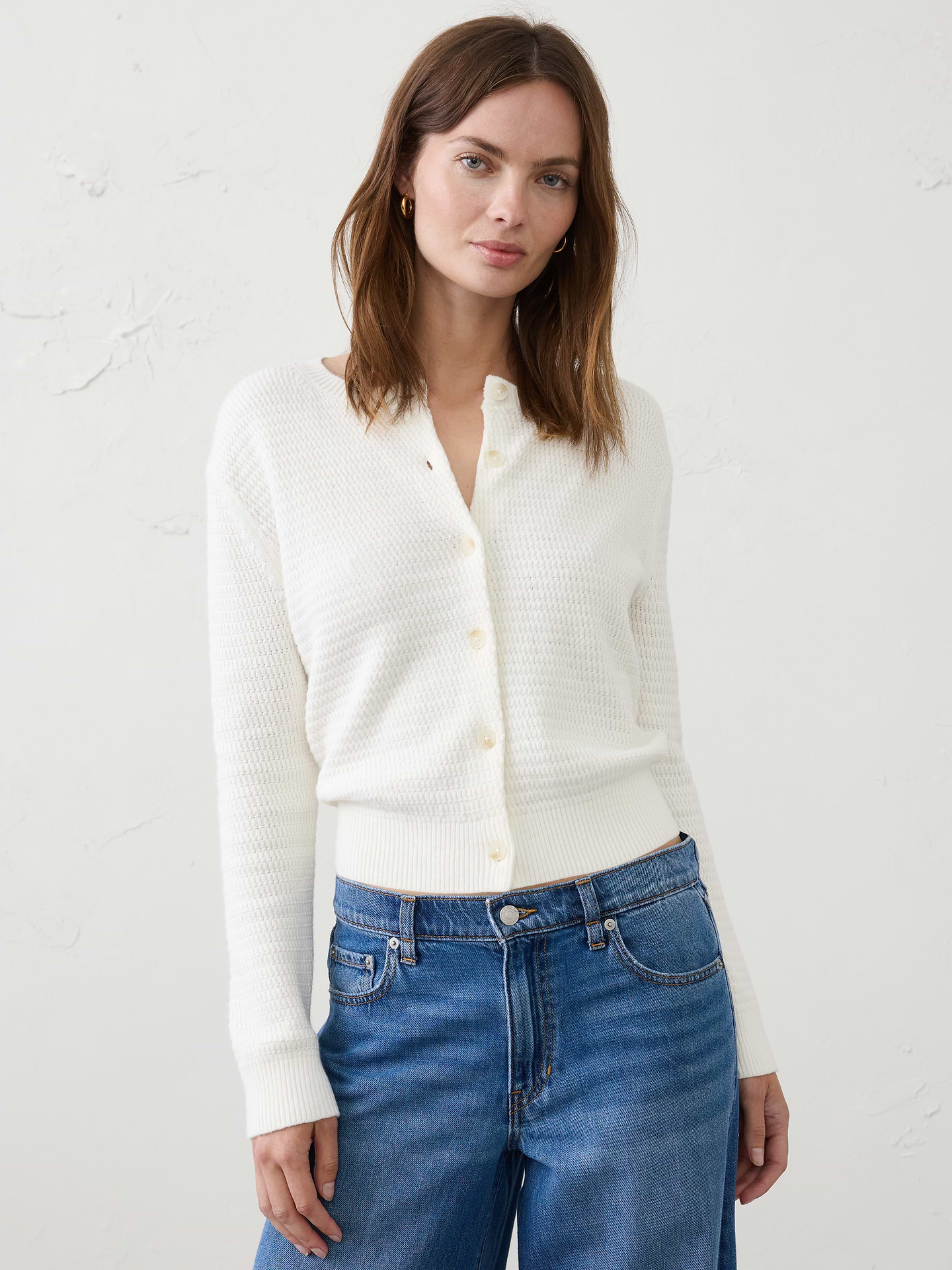 Image number 1 showing, Textured Cardigan Sweater