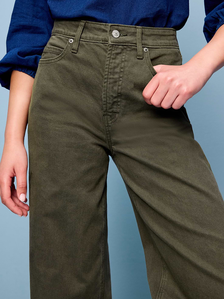Image number 5 showing, Extra High-Waisted Wide-Leg Jeans