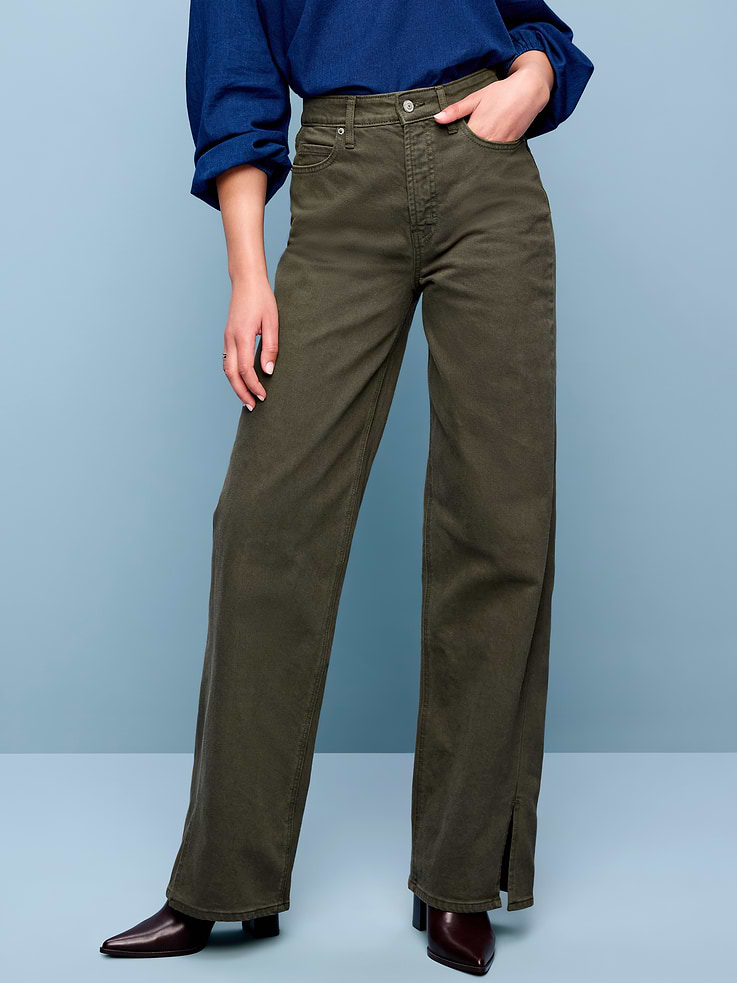 Image number 2 showing, Extra High-Waisted Wide-Leg Jeans