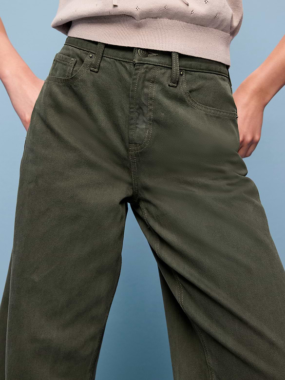 High-Waisted Baggy Wide-Leg Jeans
