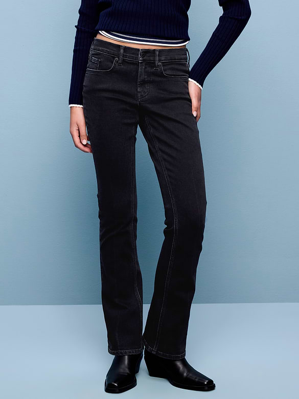 Low-Rise Boot-Cut Jeans