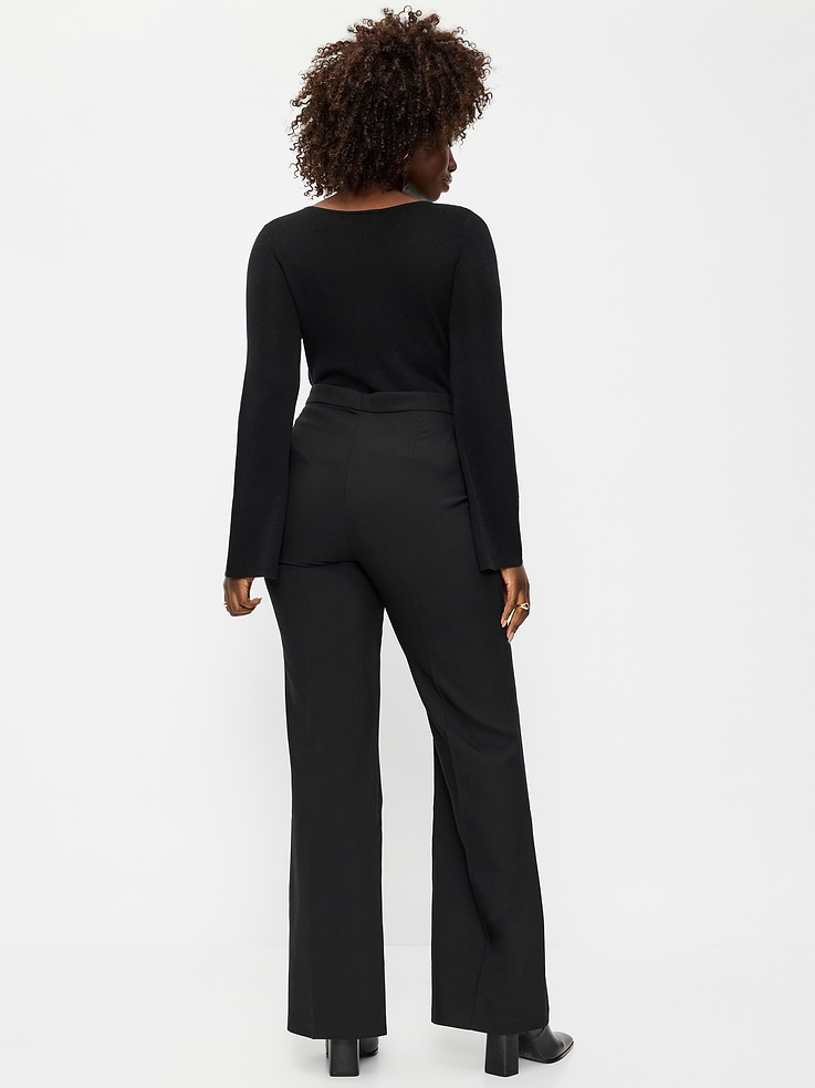 Image number 6 showing, High-Waisted Patch Pocket Flare Pants