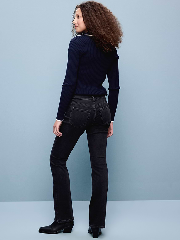 Low-Rise Boot-Cut Jeans