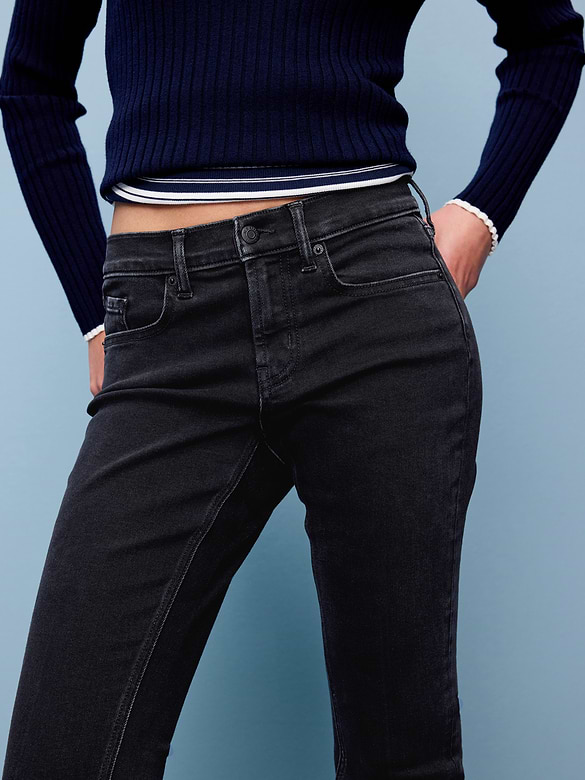 Low-Rise Boot-Cut Jeans