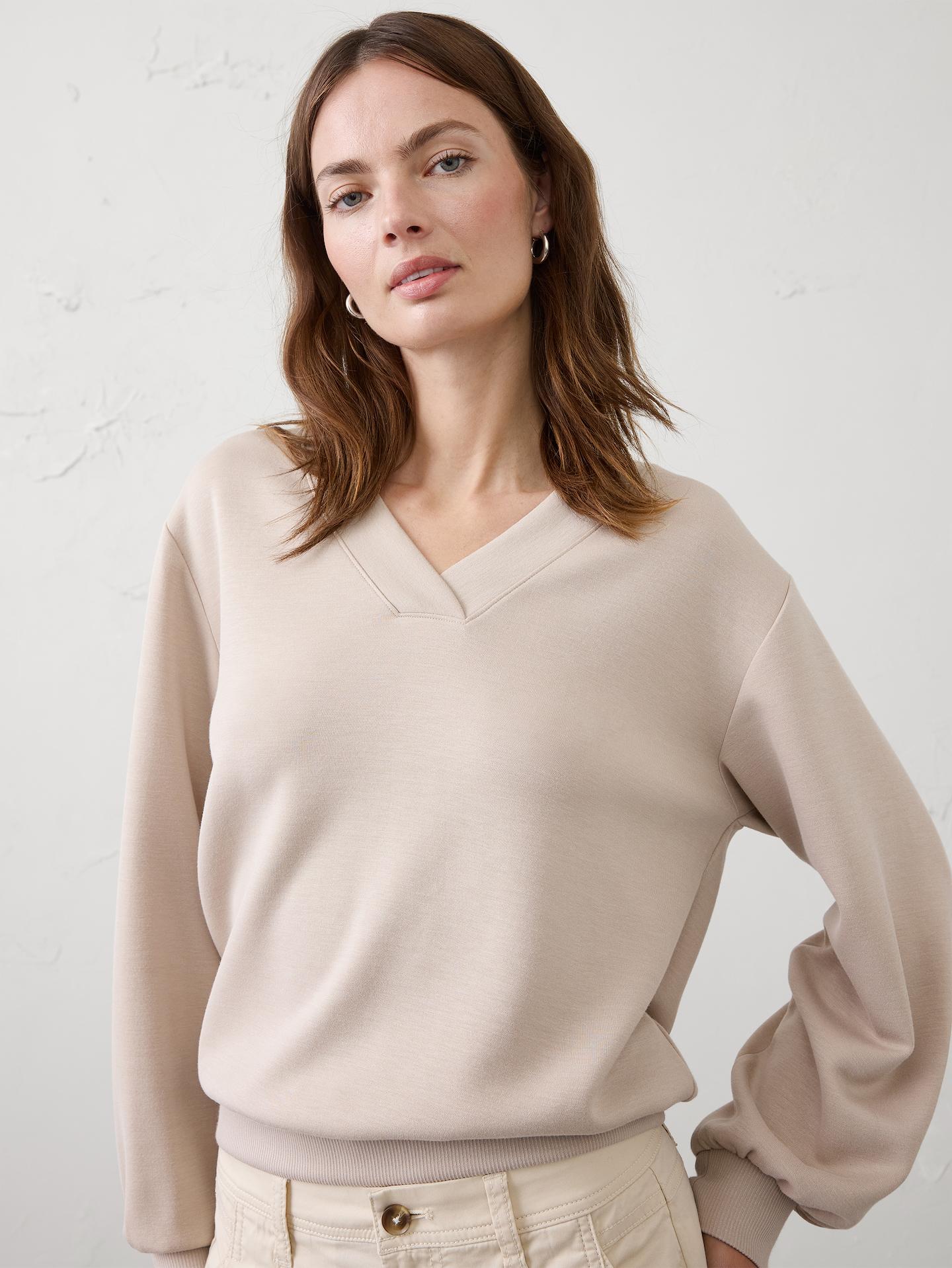 Image number 3 showing, Soft Touch V-Neck Sweatshirt
