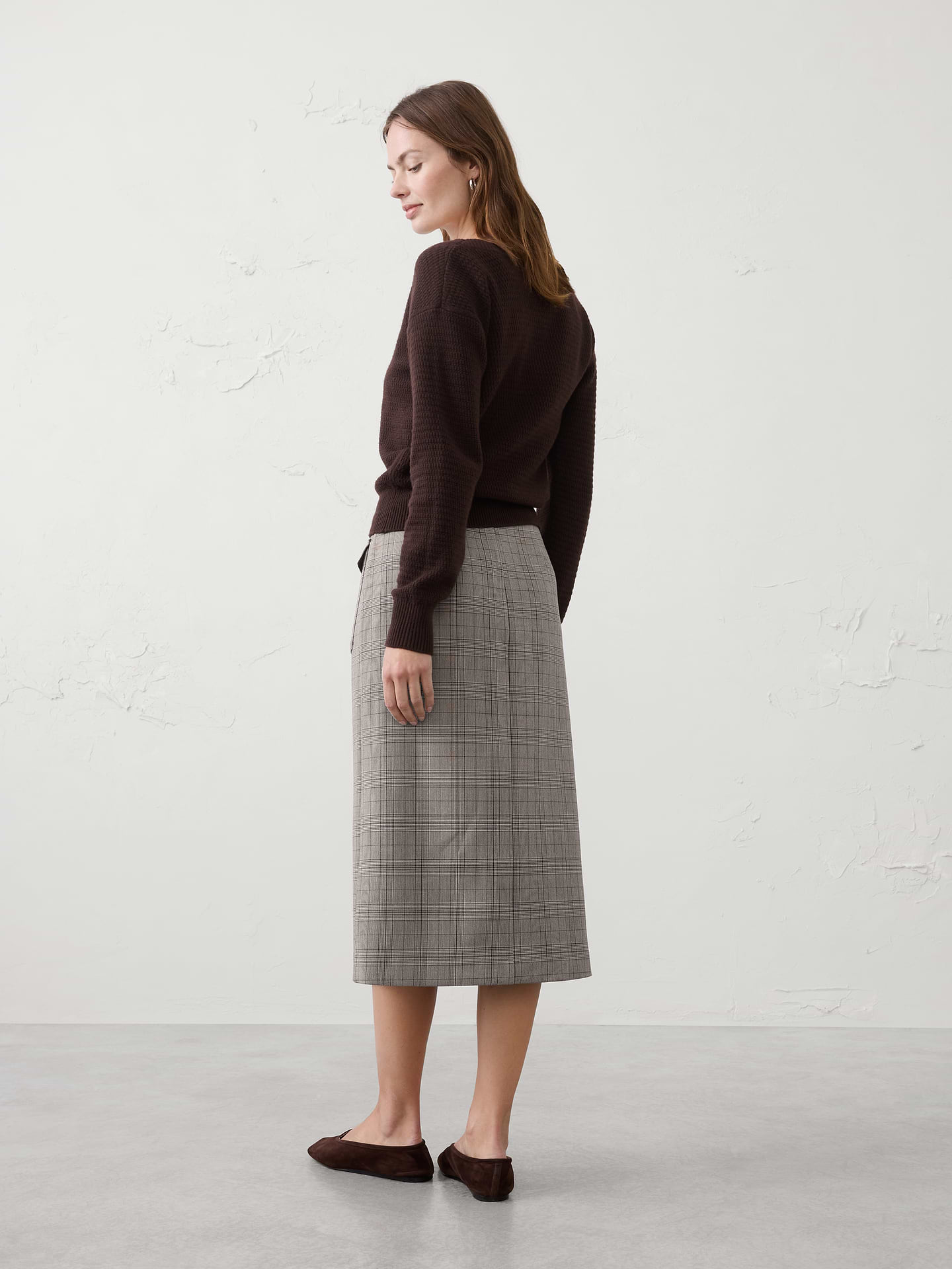 Image number 2 showing, Button-Front Midi Skirt