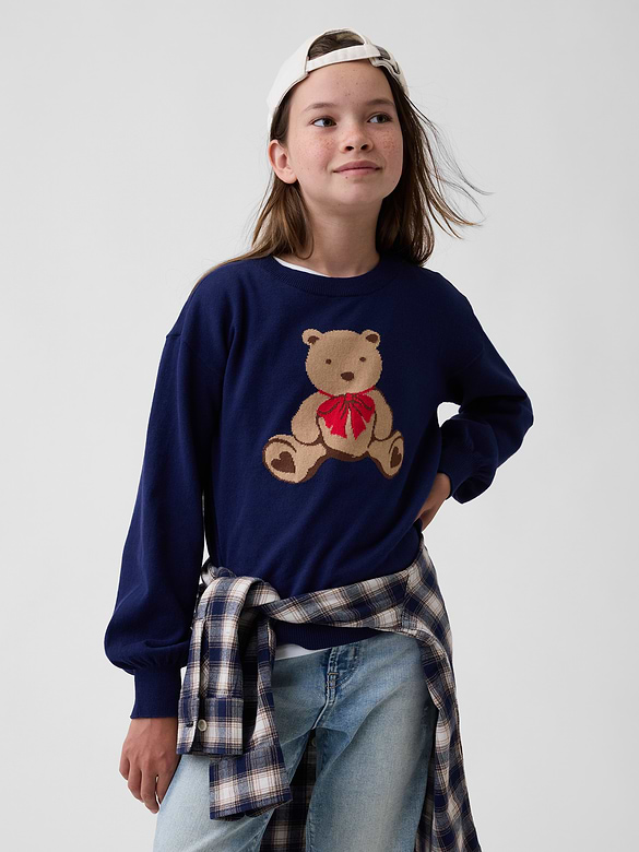 Kids Relaxed Intarsia Sweater
