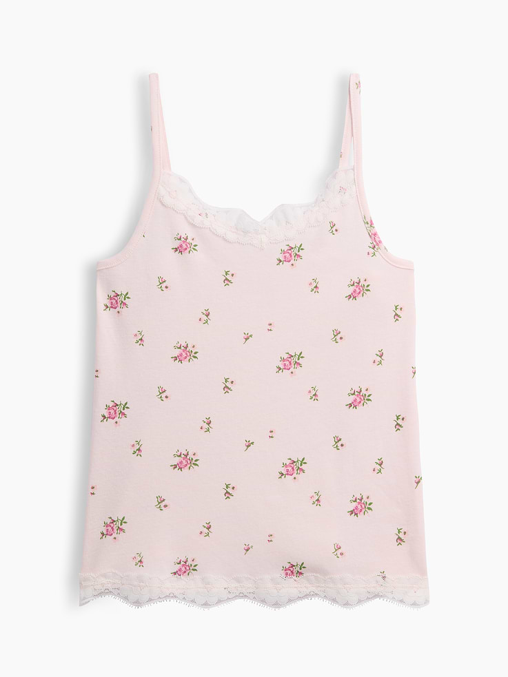 Image number 1 showing, Kids Lace-Trim Cami