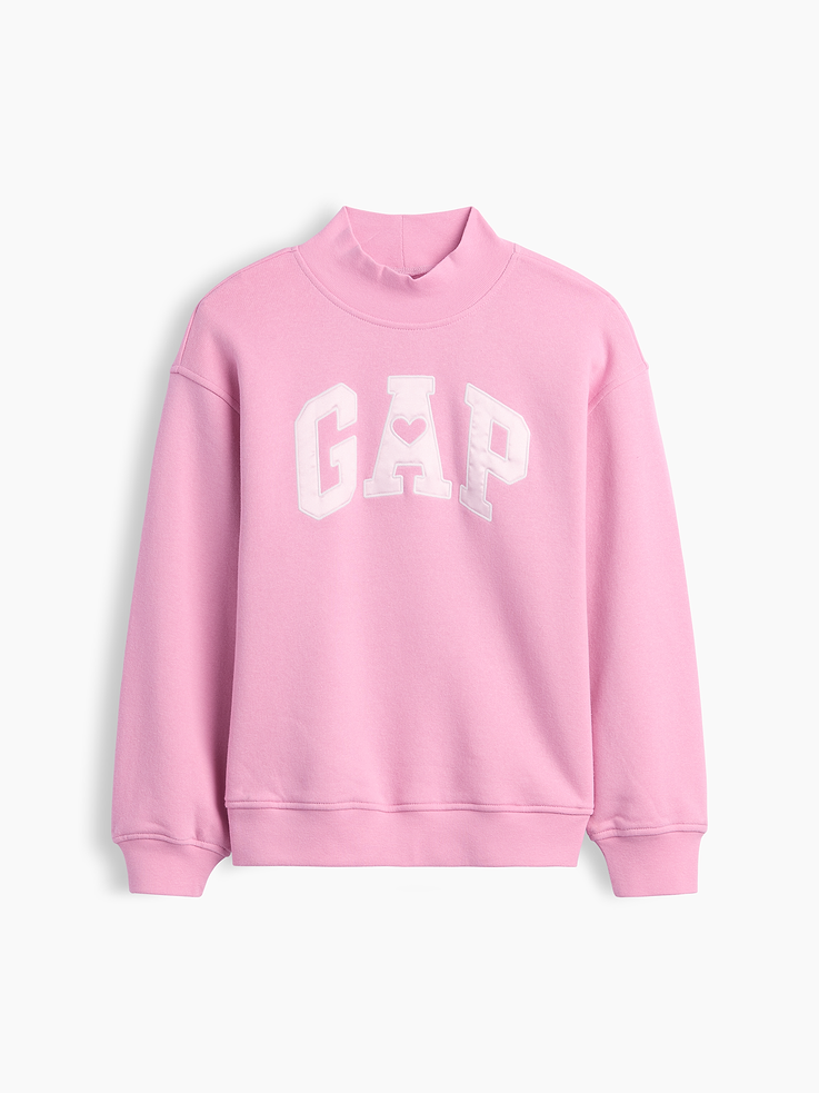 Image number 2 showing, Kids Oversized Mockneck Logo Sweatshirt