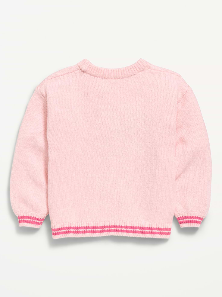 Image 3 of 3, SoSoft Long-Sleeve Graphic Sweater for Toddler Girls