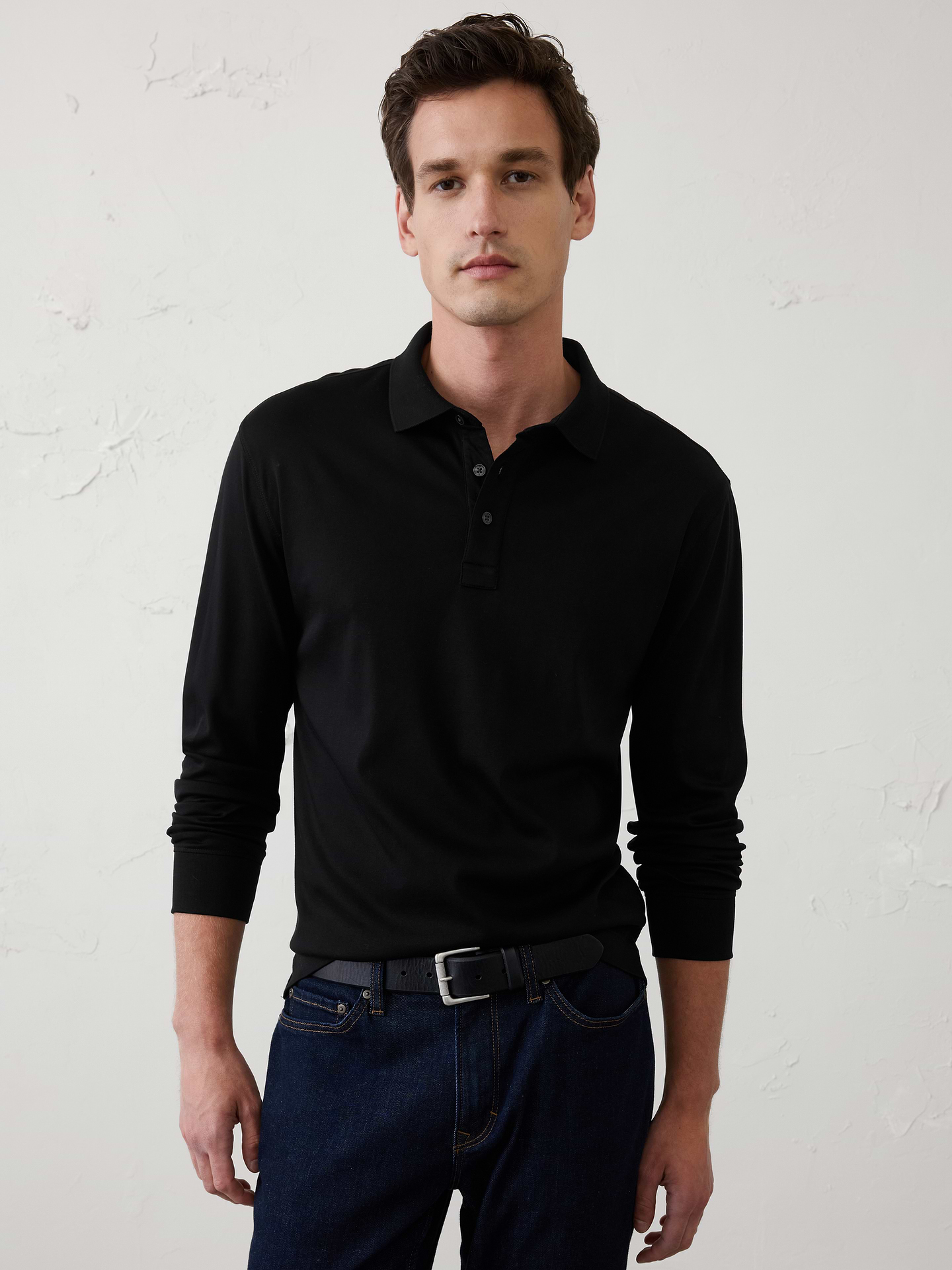 Image number 1 showing, Standard-Fit Luxe Touch Polo