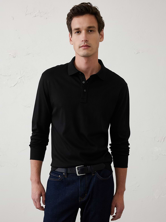 Standard-Fit Luxe Touch Polo