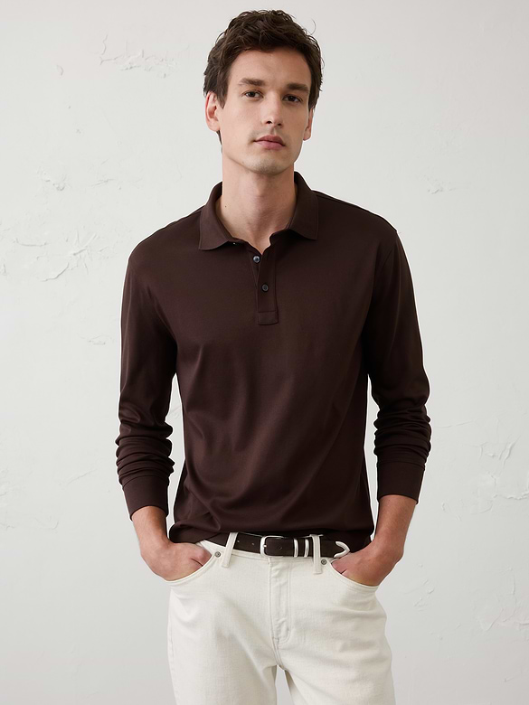 Standard-Fit Luxe Touch Polo