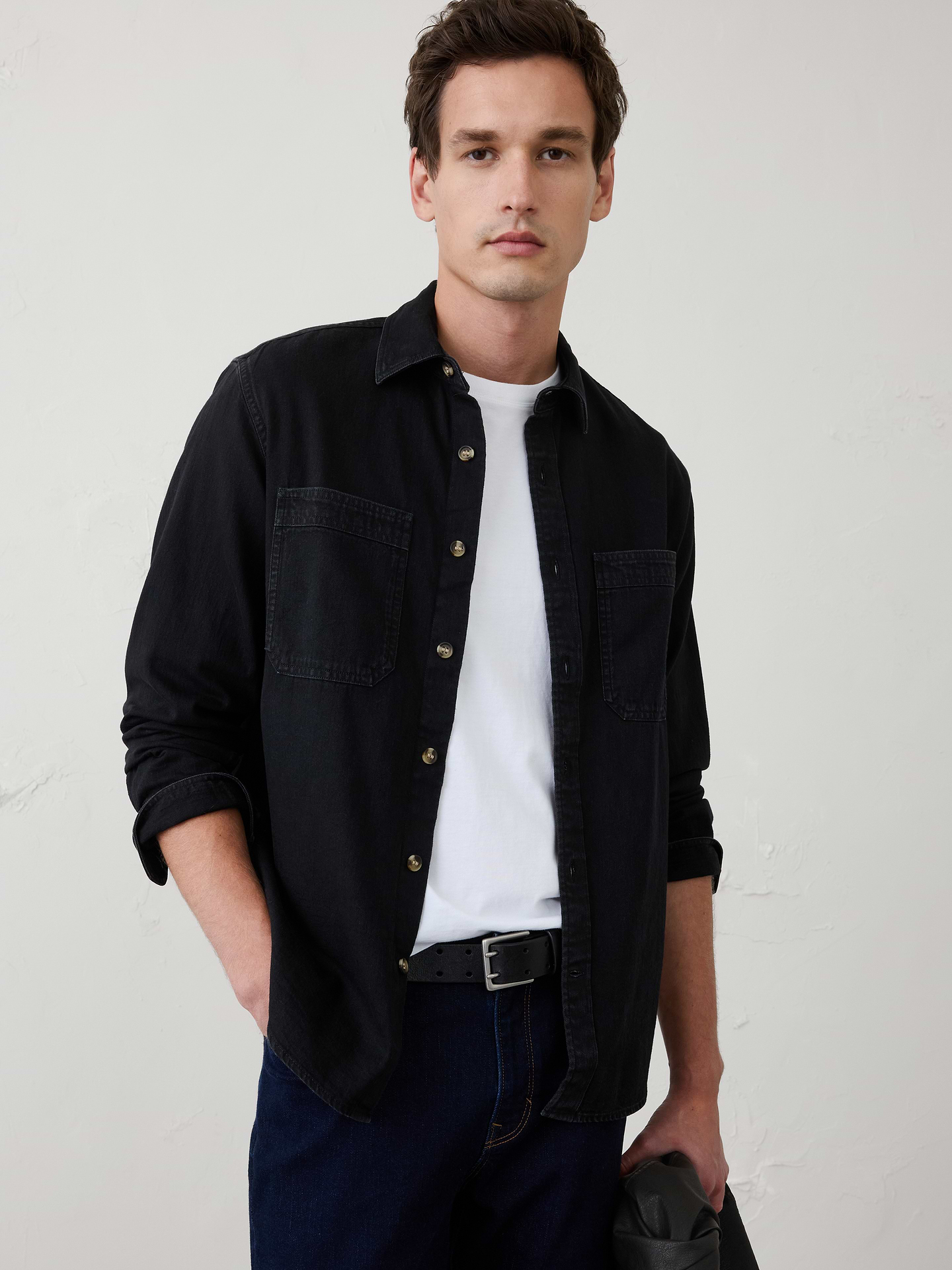 Image number 1 showing, Standard-Fit Denim Heritage Shirt