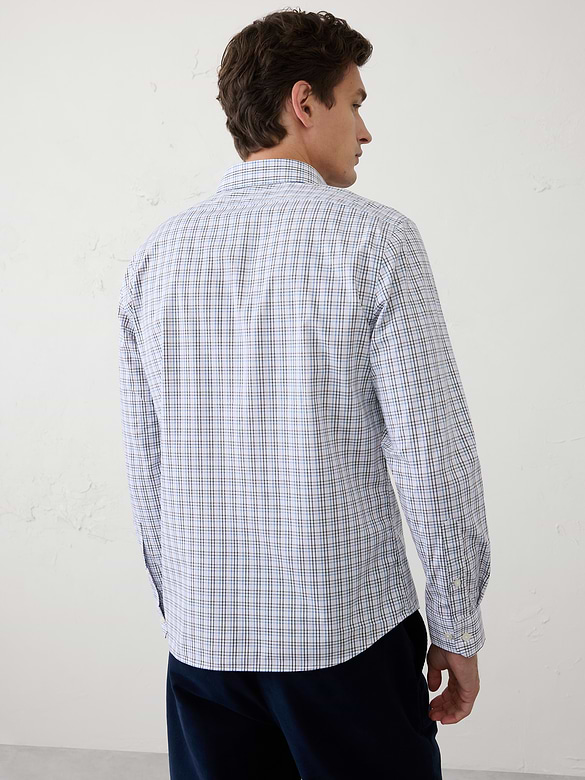 Slim-Fit Untucked Dress Shirt