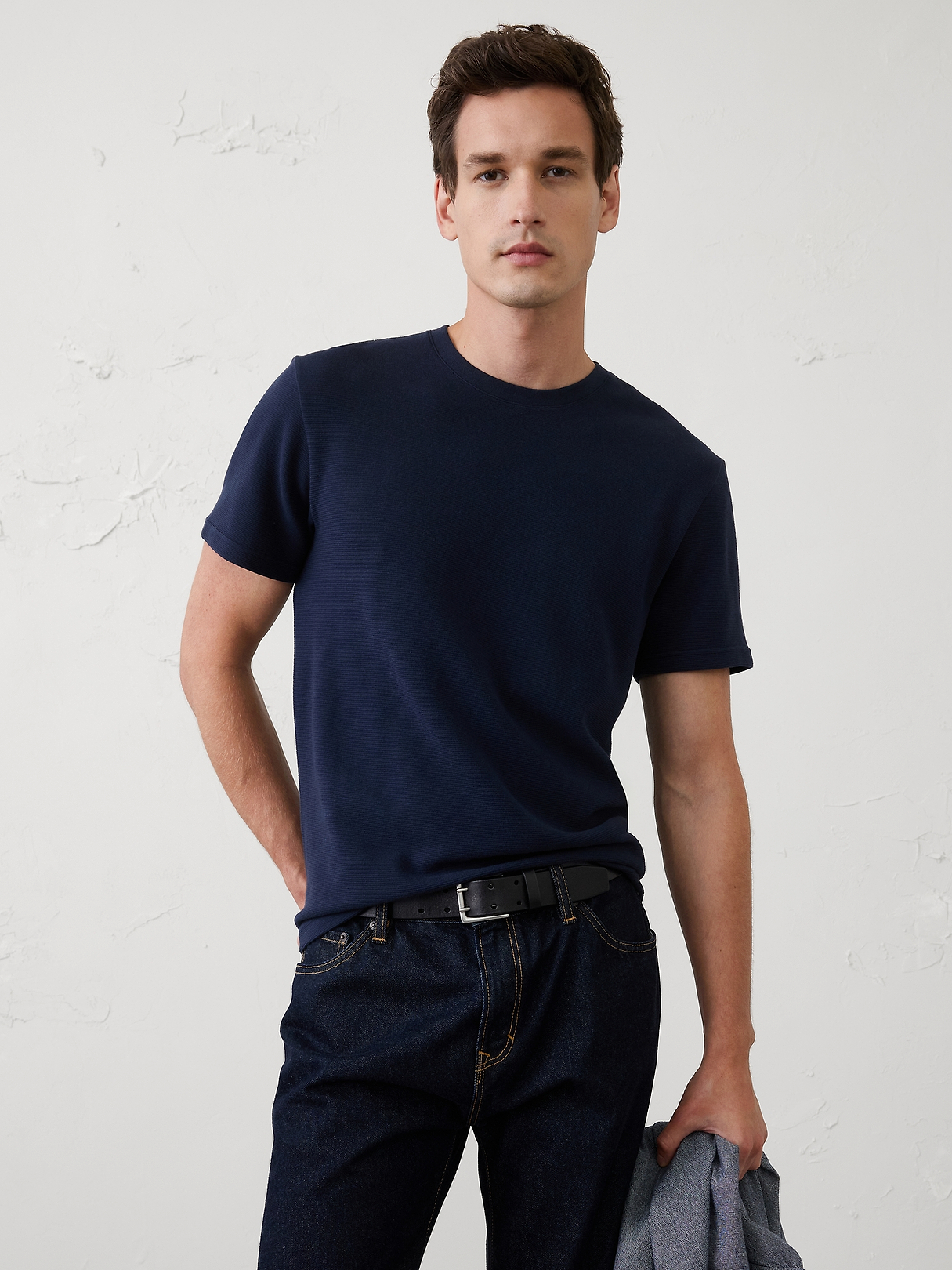Standard-Fit Ottoman T-Shirt | Banana Republic Factory