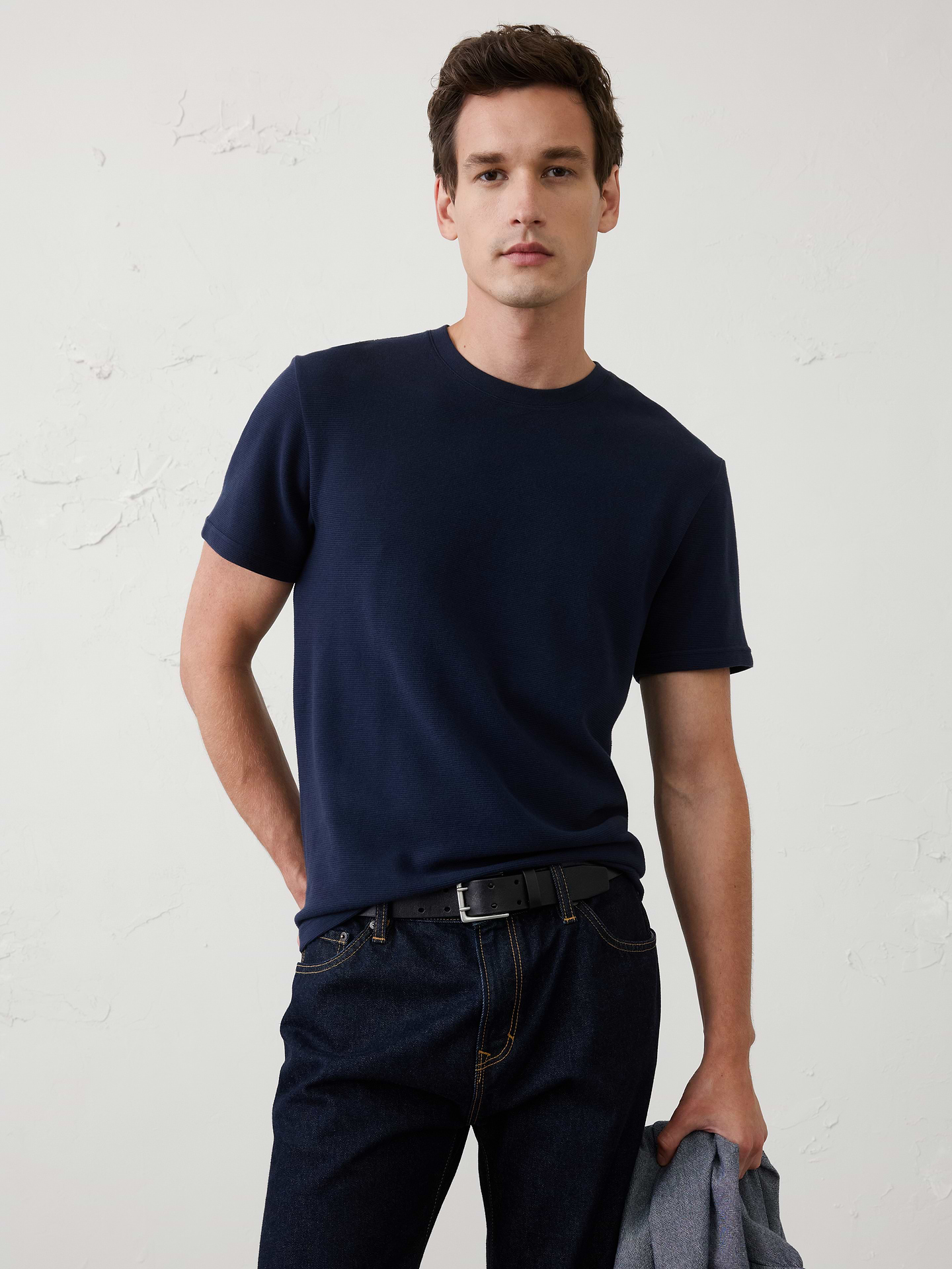Image number 1 showing, Standard-Fit Ottoman T-Shirt