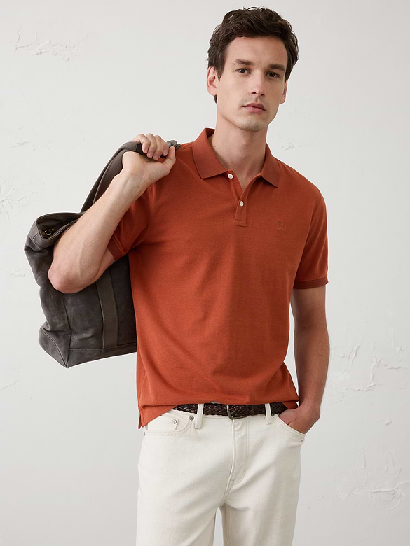 Standard-Fit Pique Polo