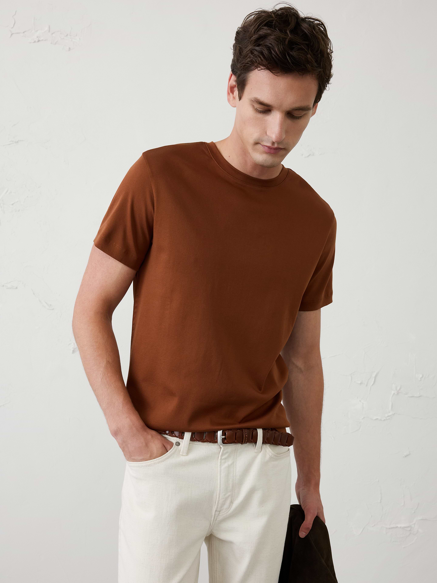 L'image numéro 1 présente T-shirt ras du cou Luxe ultra-doux