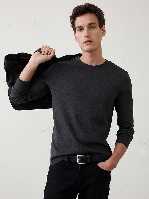 Slim-Fit Luxe Touch Long-Sleeve T-Shirt