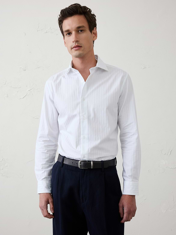Slim-Fit Dobby Dress Shirt