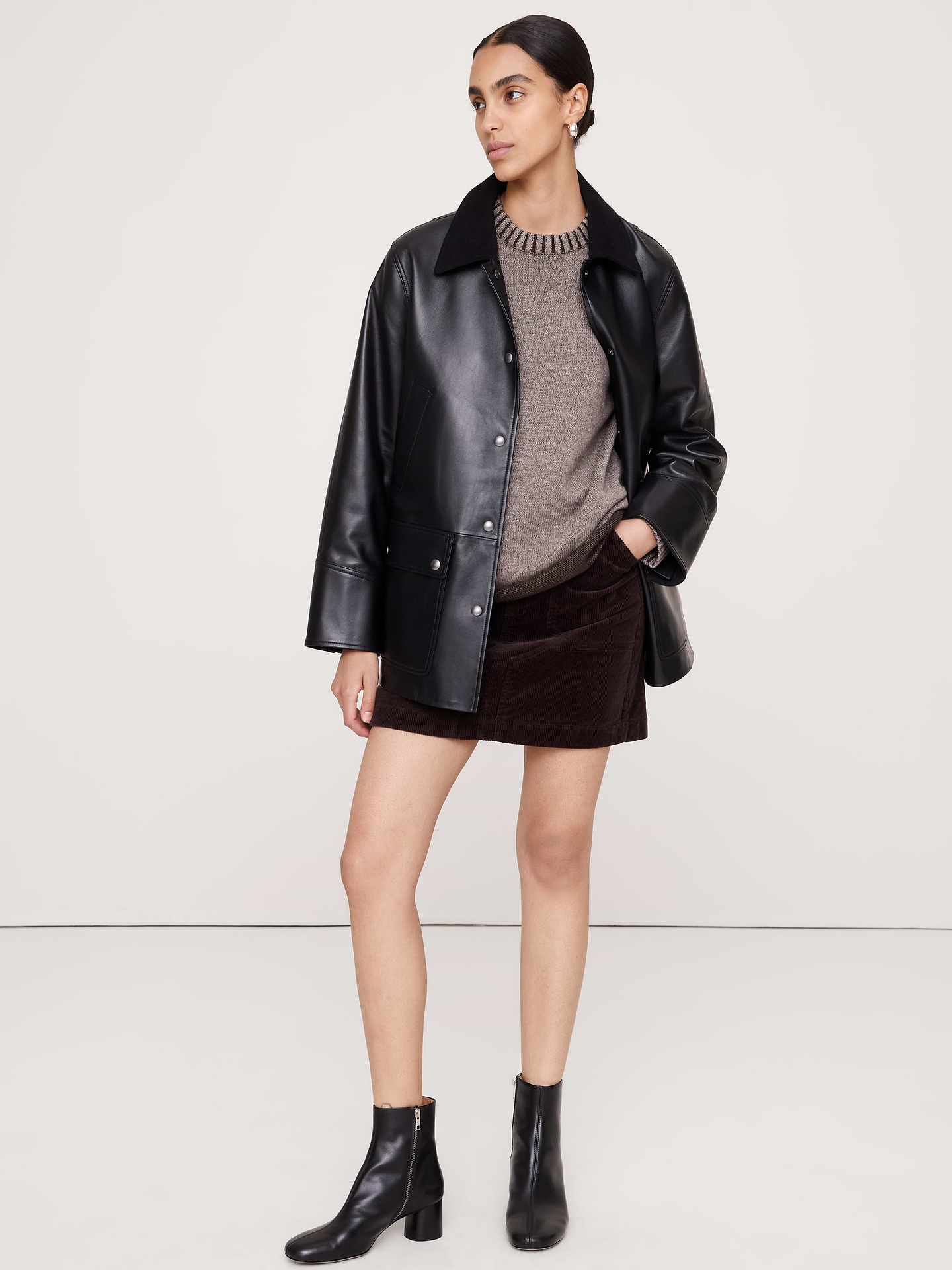 Image number 1 showing, Heritage Leather Barn Jacket