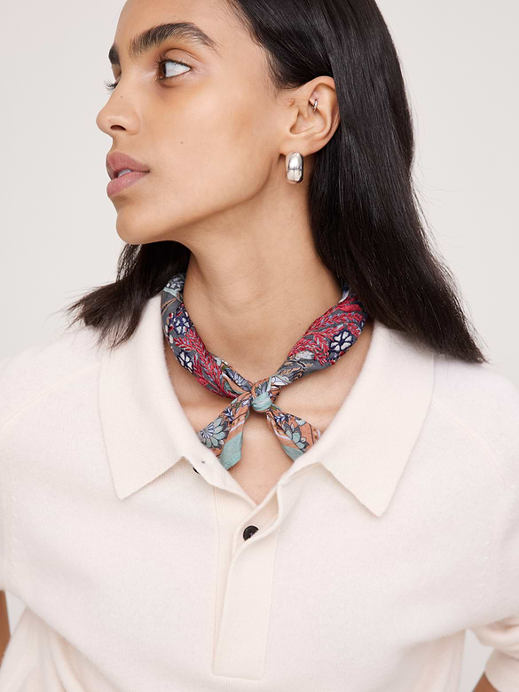 Embroidered Cotton Scarf by Vismaya