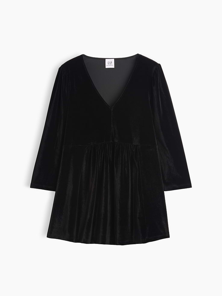 Image number 1 showing, Maternity Velvet Top