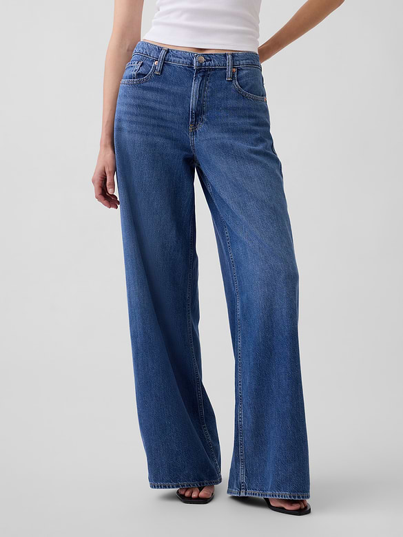 Mid Rise UltraSoft Baggy Jeans