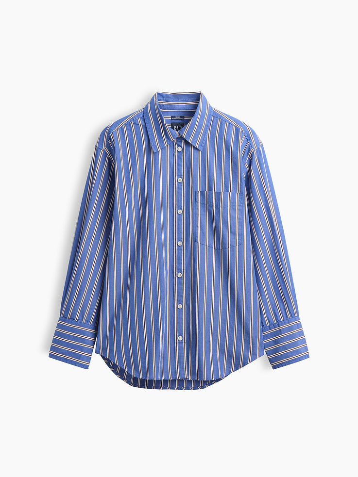 Image number 2 showing, Organic Cotton Poplin Big Shirt