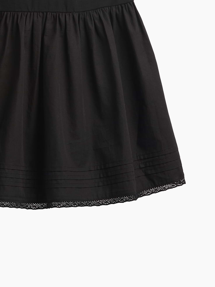 L'image numéro 5 présente Robe à taille tombante en matières mixtes pour Enfant