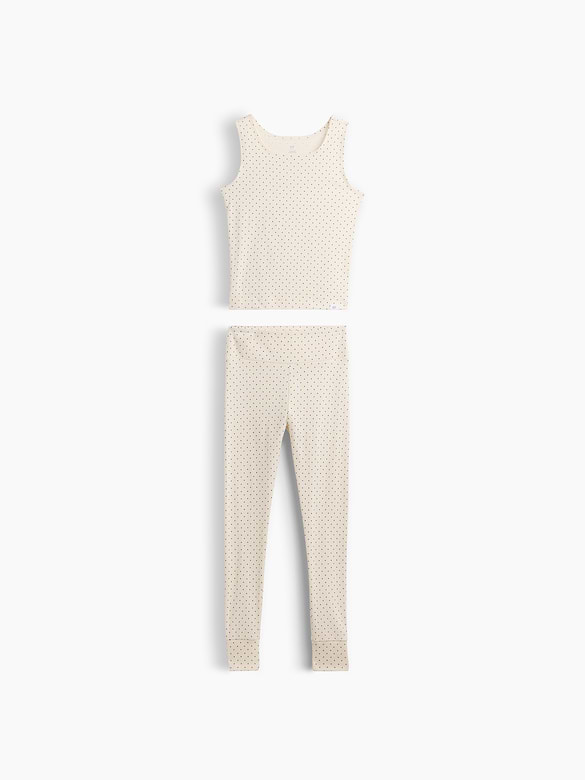 Kids Organic Brushed Cotton Tank & Leggings PJ Set