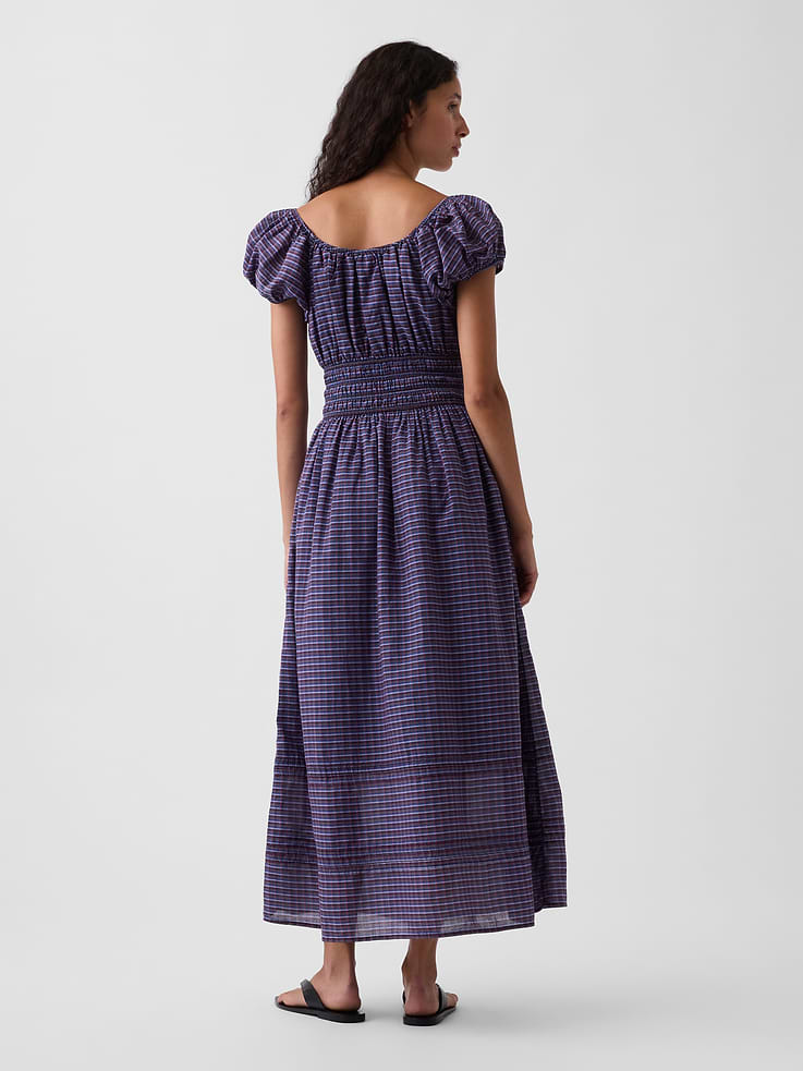 Image number 2 showing, Voile Smocked-Waist Maxi Dress