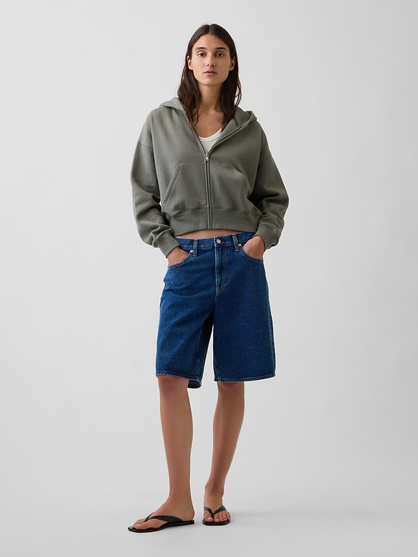 VintageSoft Wedge Zip Hoodie