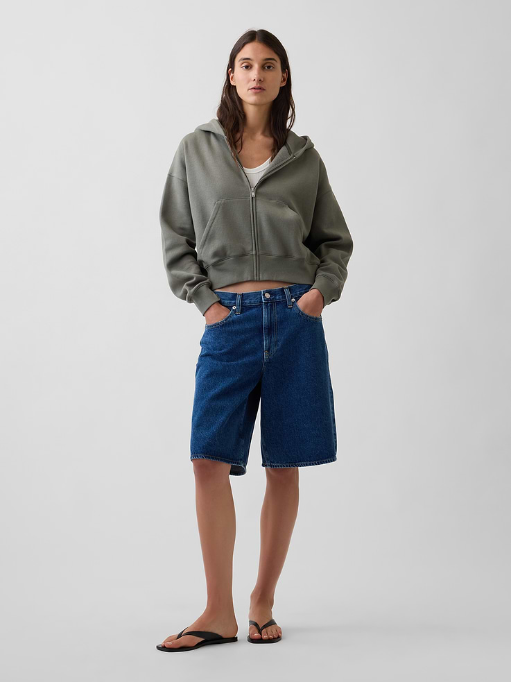 Image number 2 showing, VintageSoft Wedge Zip Hoodie