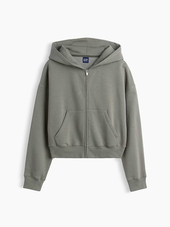 VintageSoft Wedge Zip Hoodie