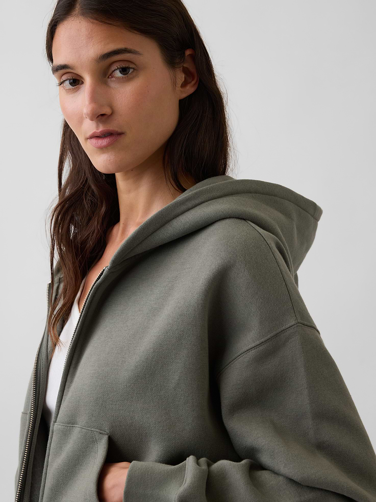 Image number 4 showing, VintageSoft Wedge Zip Hoodie